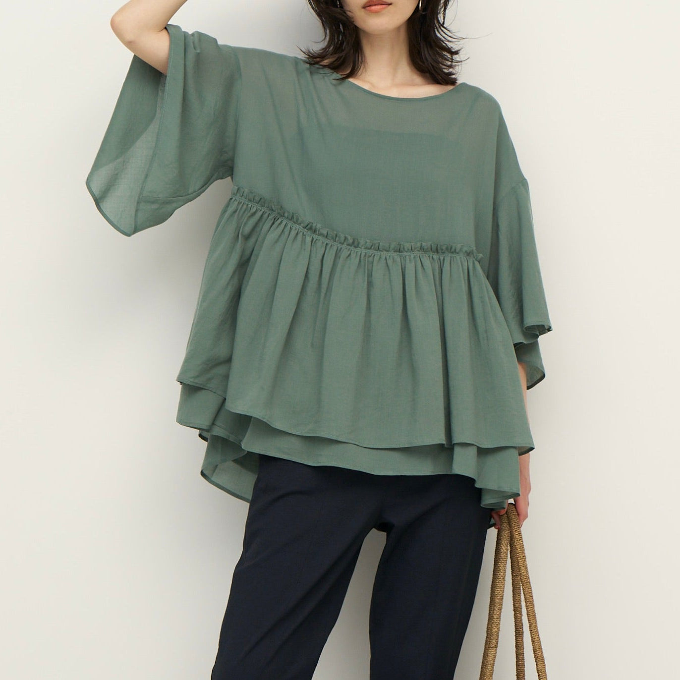 【予約販売】CHIGNON ダブルギャザオーバーBL 1262-317KK