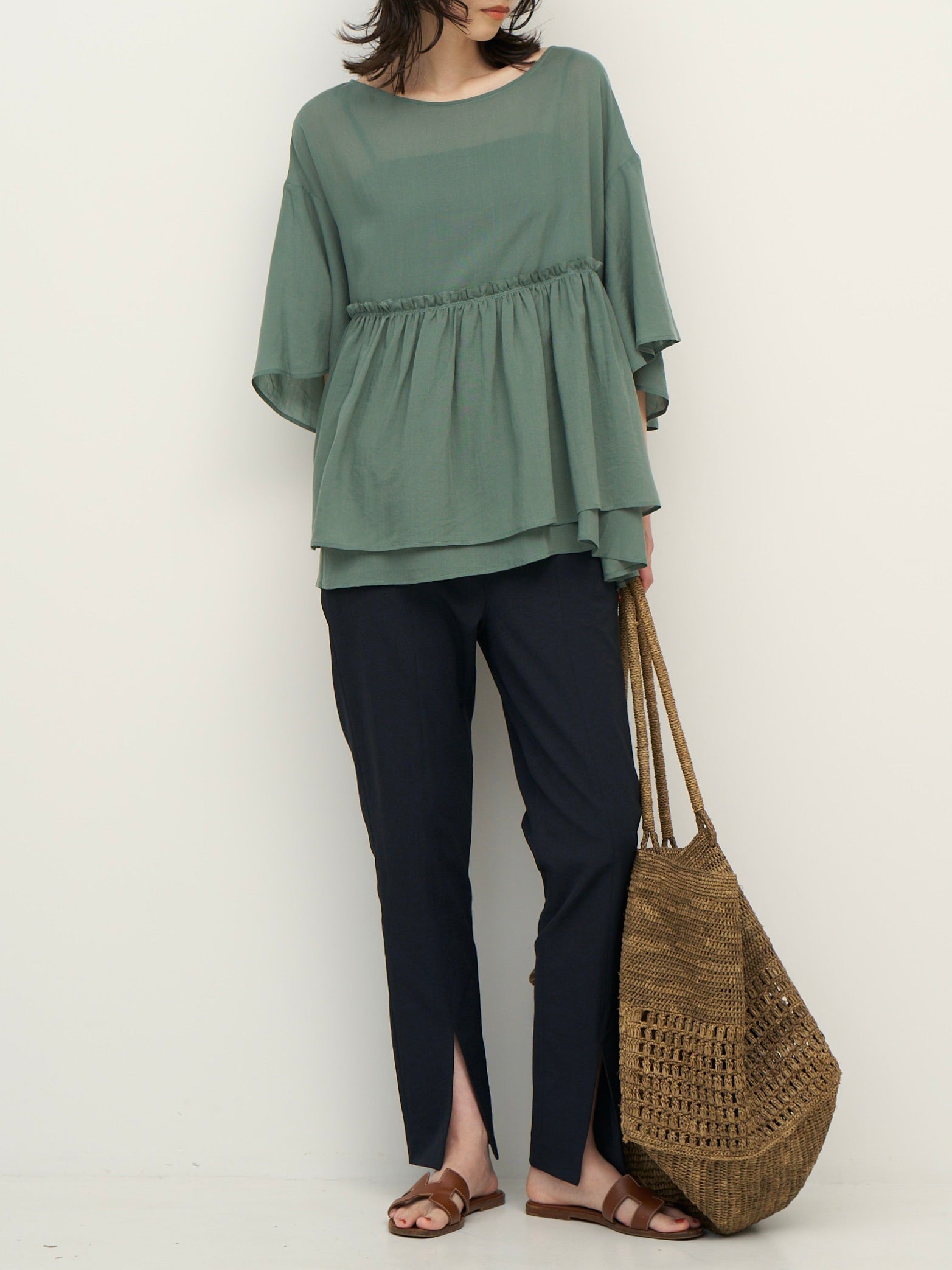 【予約販売】CHIGNON ダブルギャザオーバーBL 1262-317KK