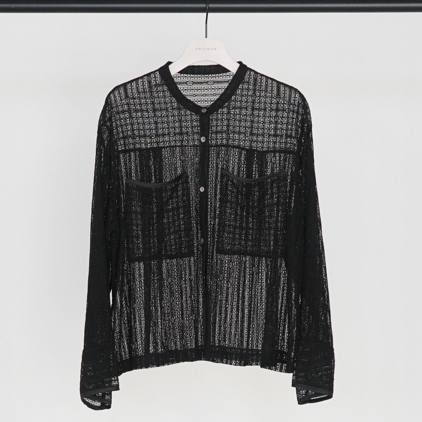 【予約販売】CHIGNON ストレッチレースシャツカーデ 1263-611KK