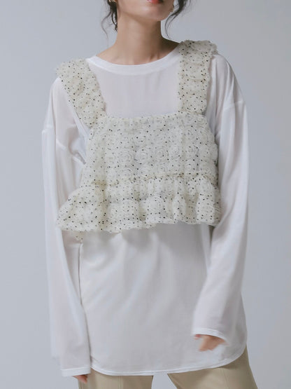 【予約販売】CHIGNON ロゼットドットチュールビスチェ1266-680NH