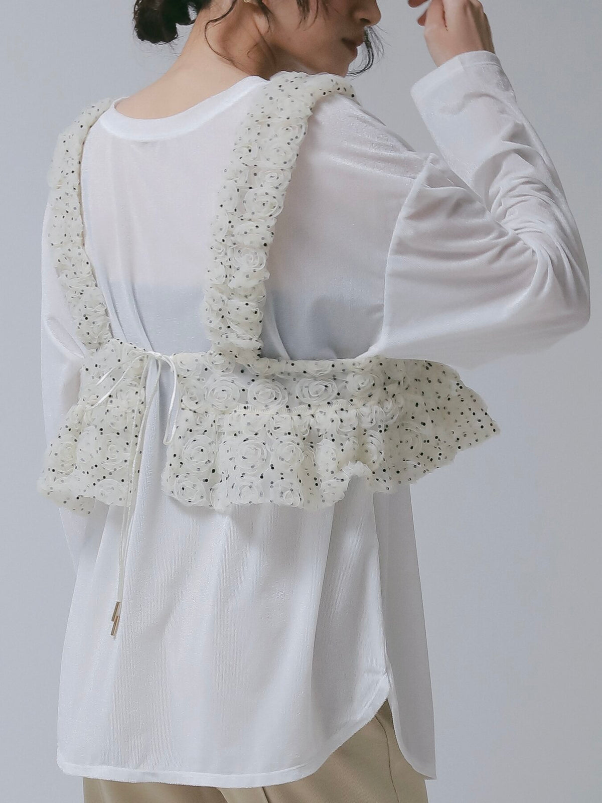 【予約販売】CHIGNON ロゼットドットチュールビスチェ1266-680NH
