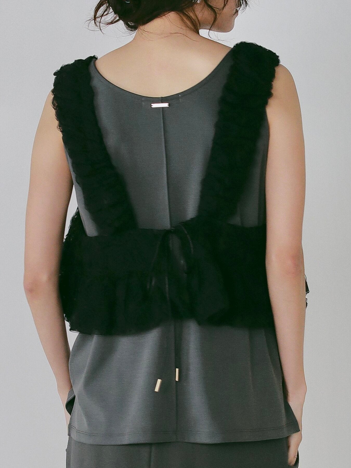 【予約販売】CHIGNON ロゼットドットチュールビスチェ1266-680NH
