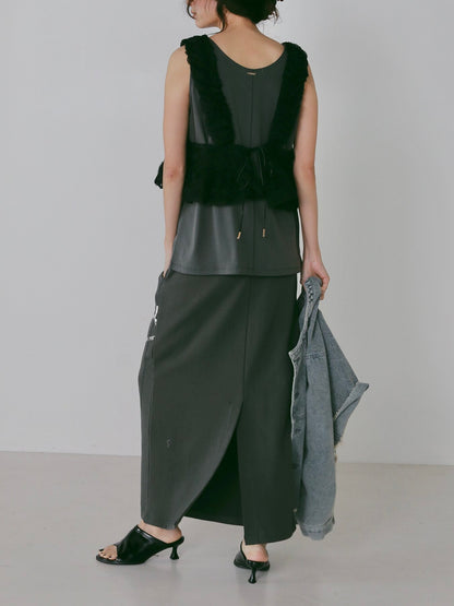 【予約販売】CHIGNON ロゼットドットチュールビスチェ1266-680NH