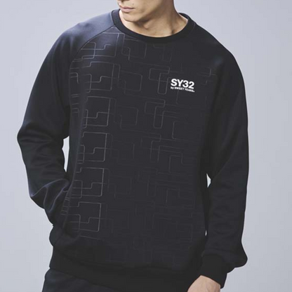 SY32  DOUBLE KNIT EMBOSS GEOMETRY P/O CREW 14561【20%OFF】