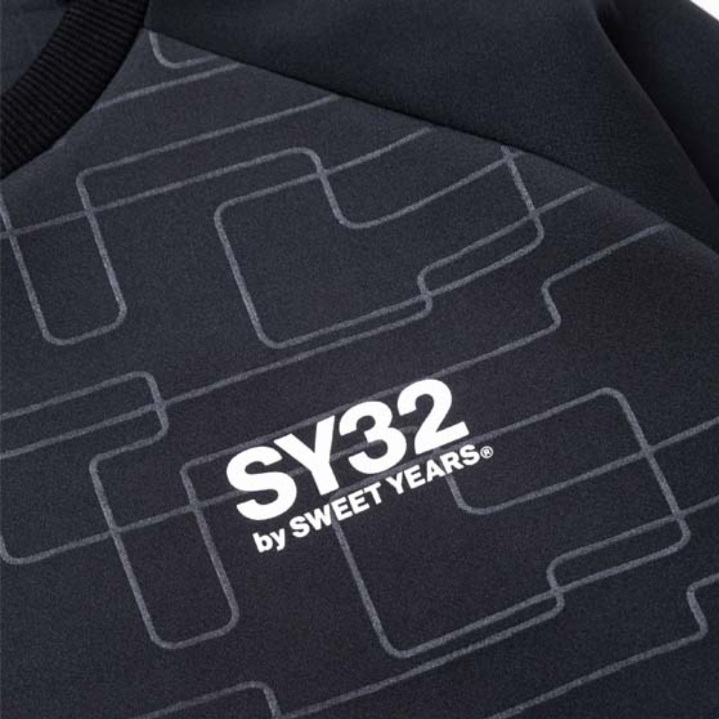 SY32  DOUBLE KNIT EMBOSS GEOMETRY P/O CREW 14561【20%OFF】