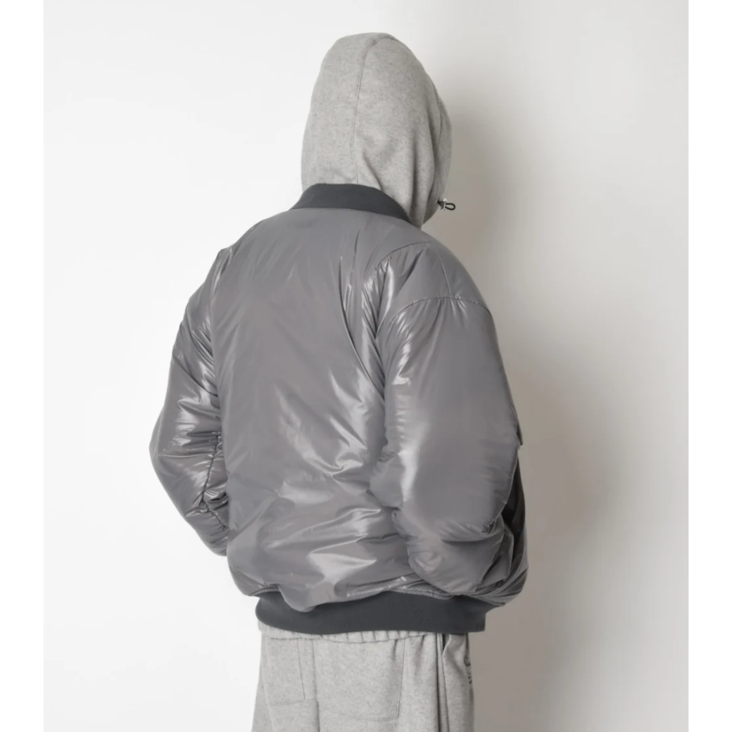 SUPERTHANKS Fur/Shrink faux leather Reversible Flight jacket ST264 JK02