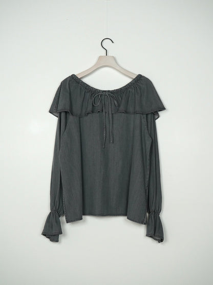 【予約販売】CHIGNON オーバーフリルデニムＢＬ1566-689BL