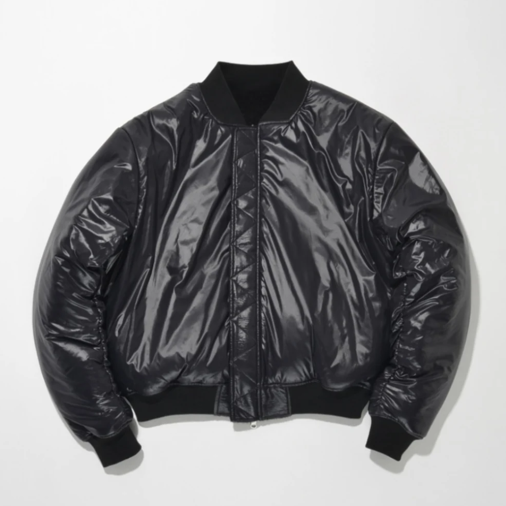 SUPERTHANKS Fur/Shrink faux leather Reversible Flight jacket ST264 JK02