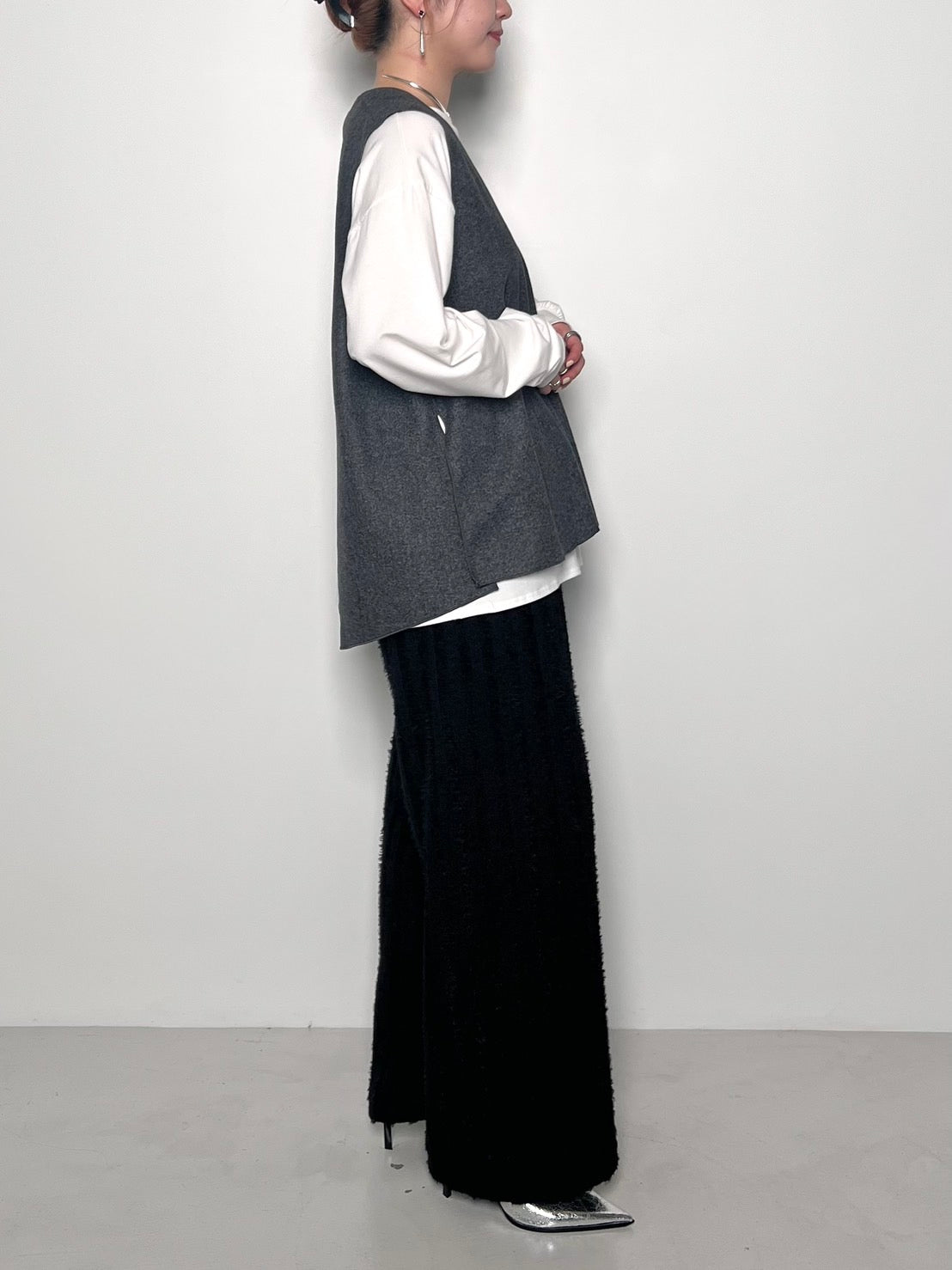 CHIGNON Ｗフェイスジャージジレ 1855-203KK