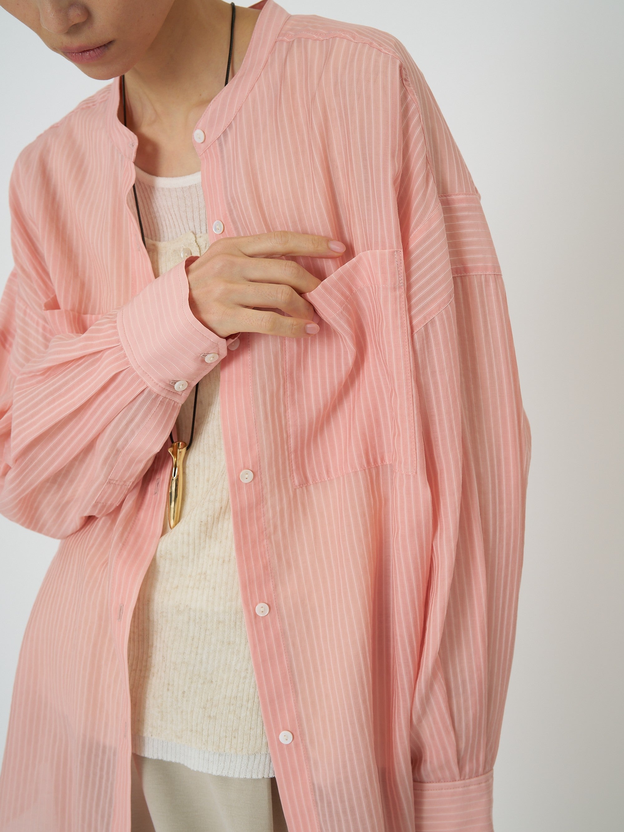 【予約販売】CHIGNON シアーストライプオーバーSH 1861-005KK