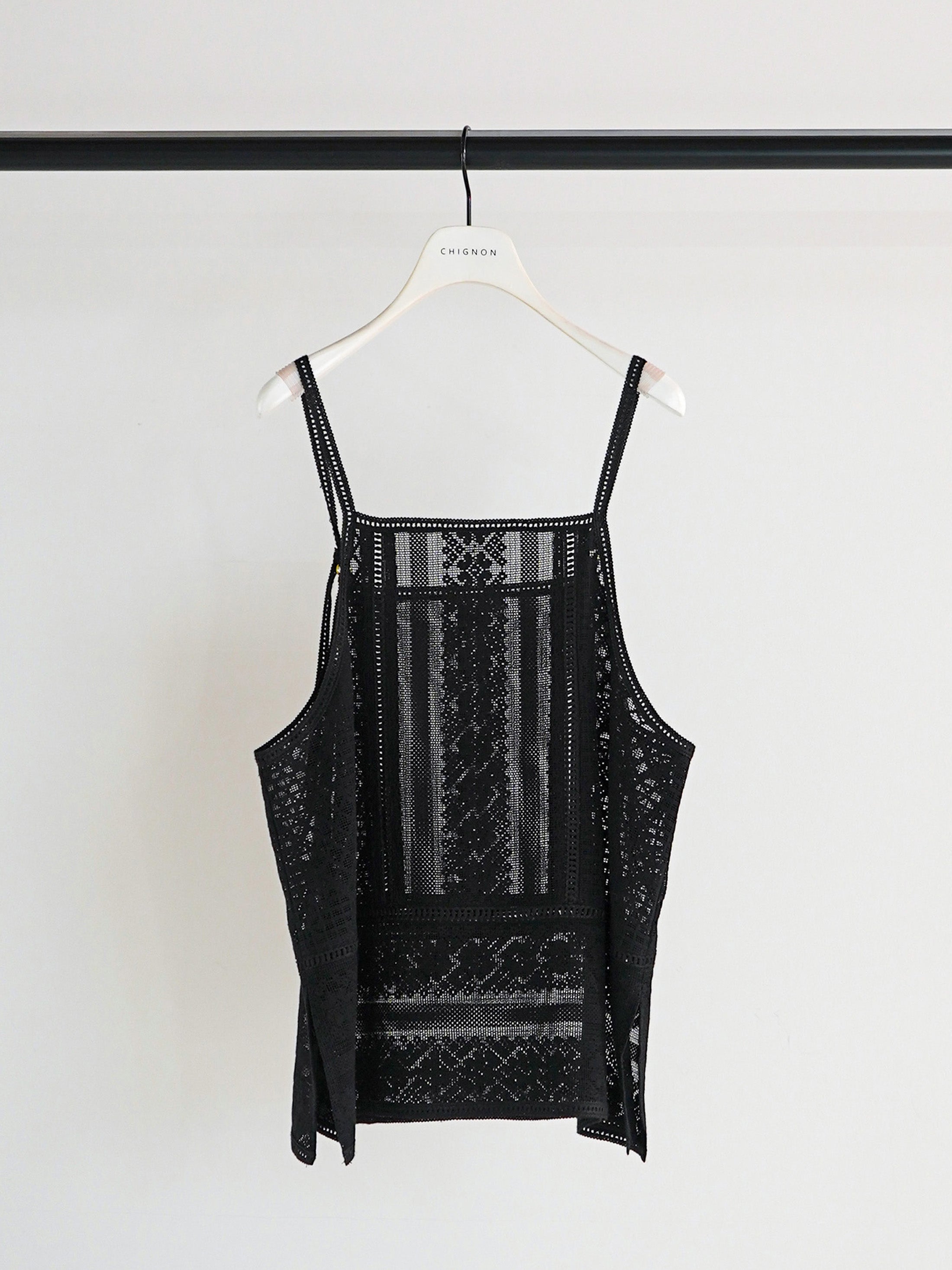 【予約販売】CHIGNON パッチワークレースキャミソール 1861-050BZ