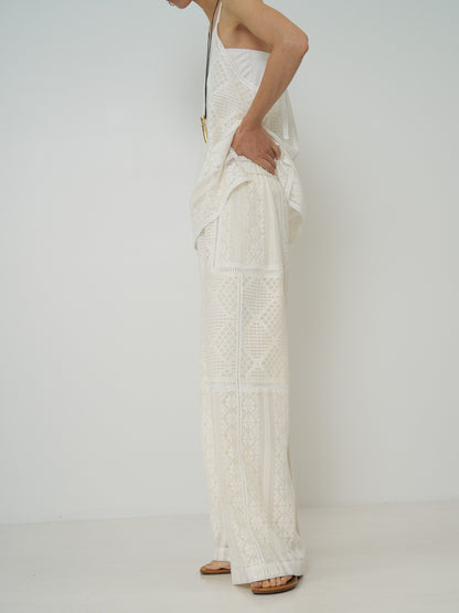 【予約販売】CHIGNON パッチワークレースキャミソール 1861-050BZ