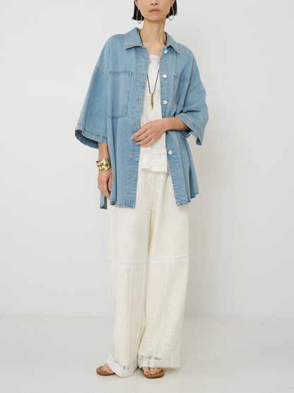 【予約販売】CHIGNON パッチワークレースキャミソール 1861-050BZ