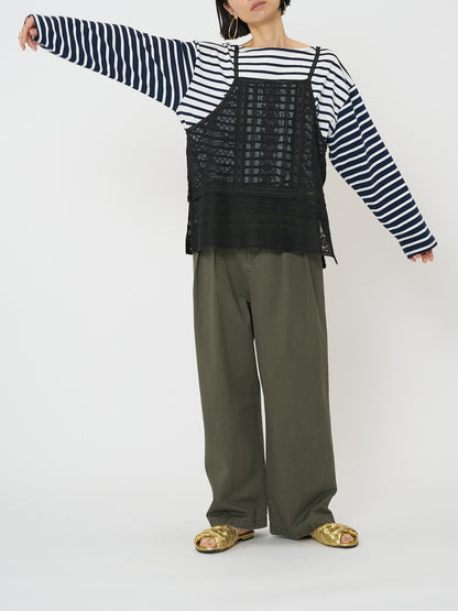 【予約販売】CHIGNON パッチワークレースキャミソール 1861-050BZ