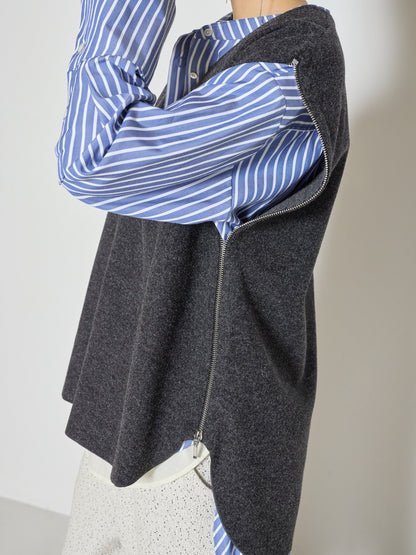 【予約販売】CHIGNON ＷフェイスZIP ベスト 1865-303KK