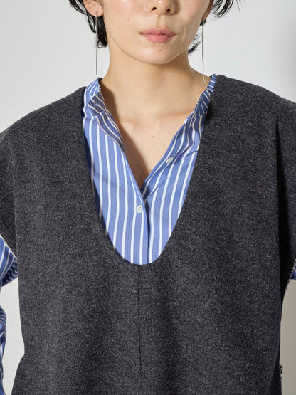 【予約販売】CHIGNON ＷフェイスZIP ベスト 1865-303KK