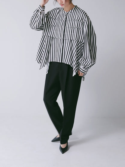 【予約販売】CHIGNON ストライプイレヘムSH 1866-620MK