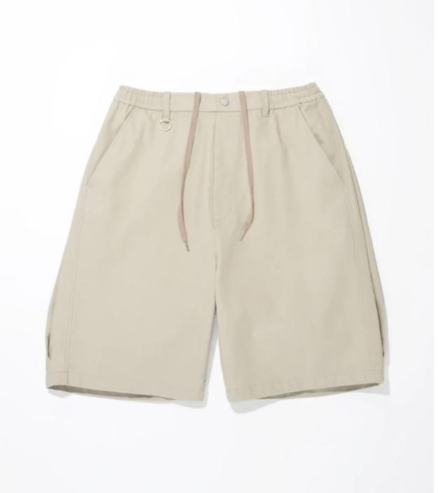 SUPERTHANKS Pigment dyed Twill side-tuck shorts PT-03