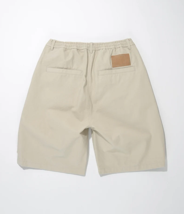 SUPERTHANKS Pigment dyed Twill side-tuck shorts PT-03