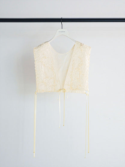 【予約販売】CHIGNON フリルエンブロミニベスト 1961-049BZ