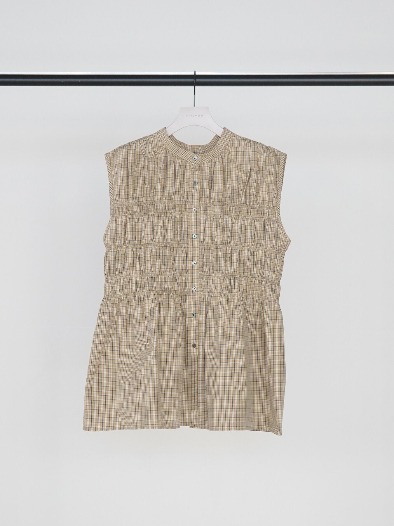 【予約販売】CHIGNON ＣＨＥＣＫシャーリングフレンチＢＬ 1963-606KK