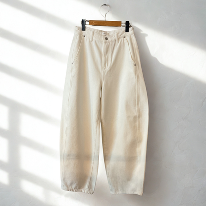 バレルレッグデニムソフトパンツ