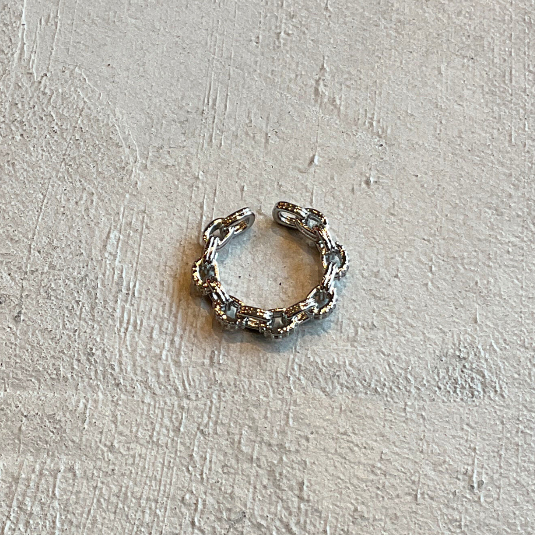 ビジューリンクチェーンリング