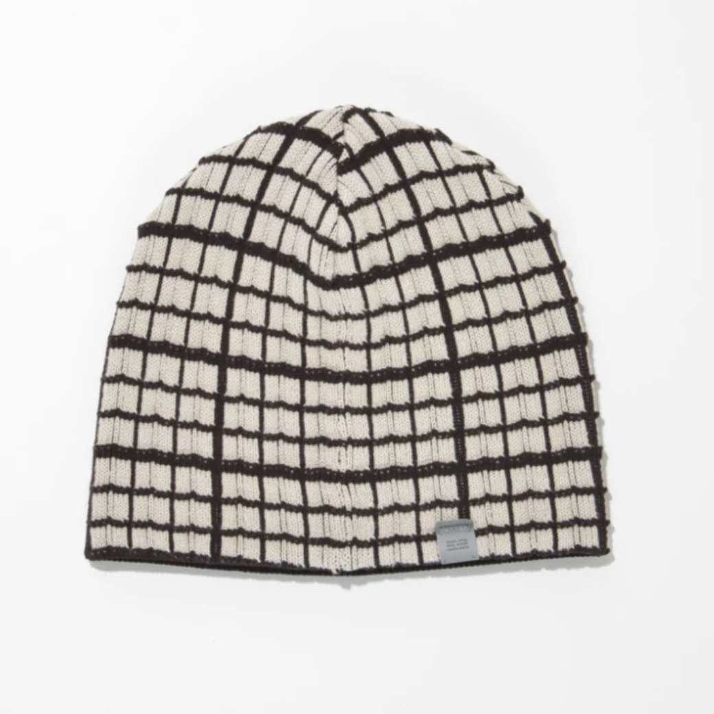 SUPERTHANKS Graph check Knit Reversible Beanie KT03