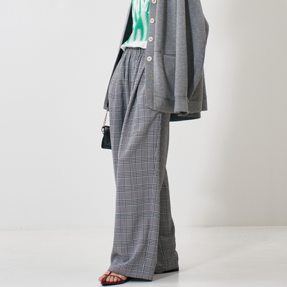 【予約販売】YENN PLAID TUCK EASY PT Y261-31008