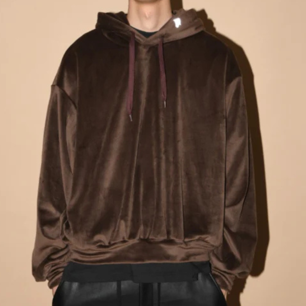 SUPERTHANKS Velour Short Hoodie CS03
