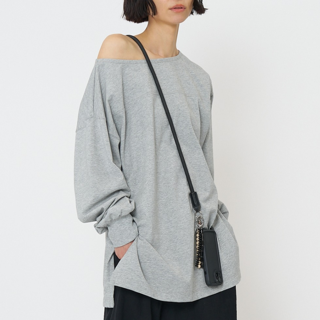 【予約販売】CHIGNON 度詰天竺ボートネックロンT 8261-015KK