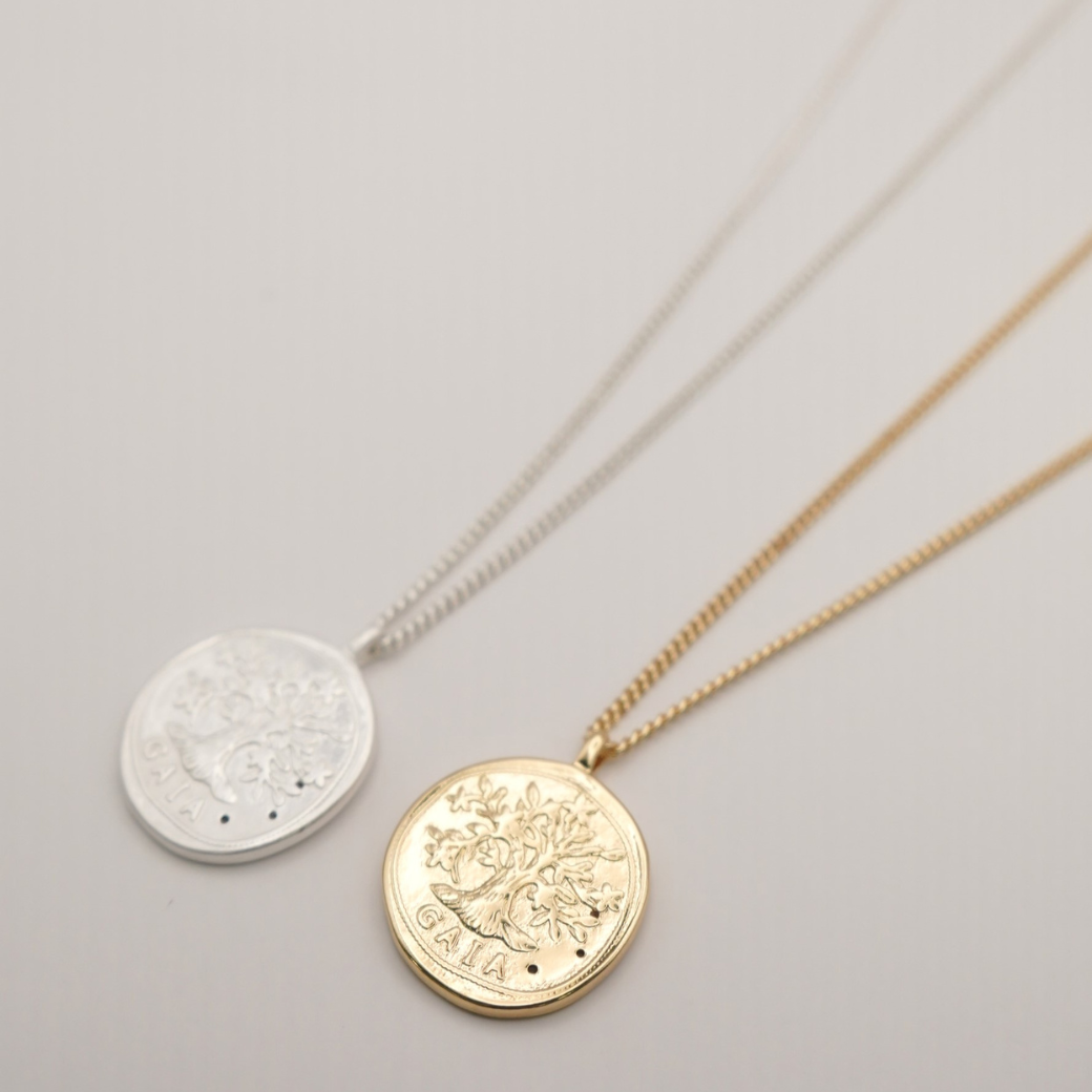 【予約販売】CHIGNON 石入りコインネックレス 0061-118SH