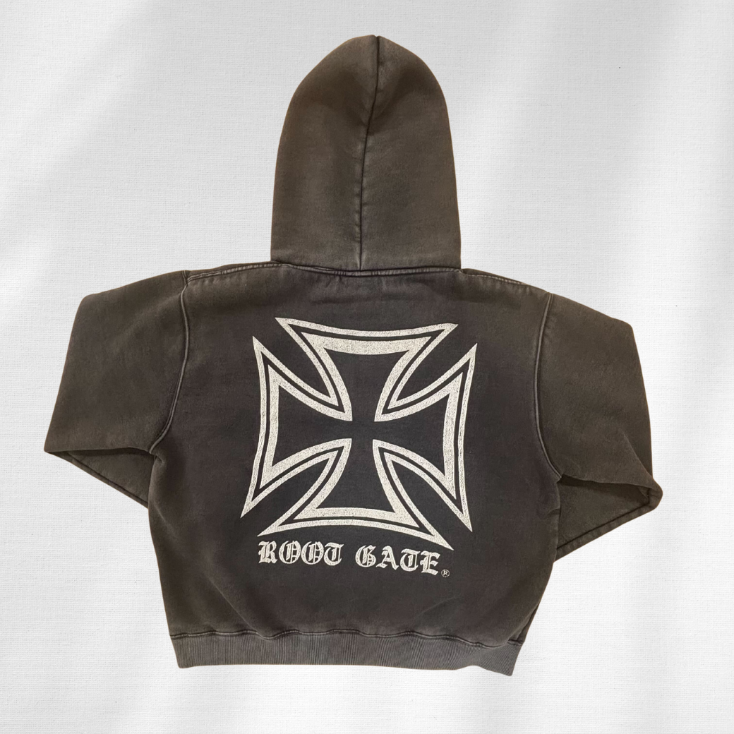 ROOTGATE IRONCROSS HOODIE RGHD2501