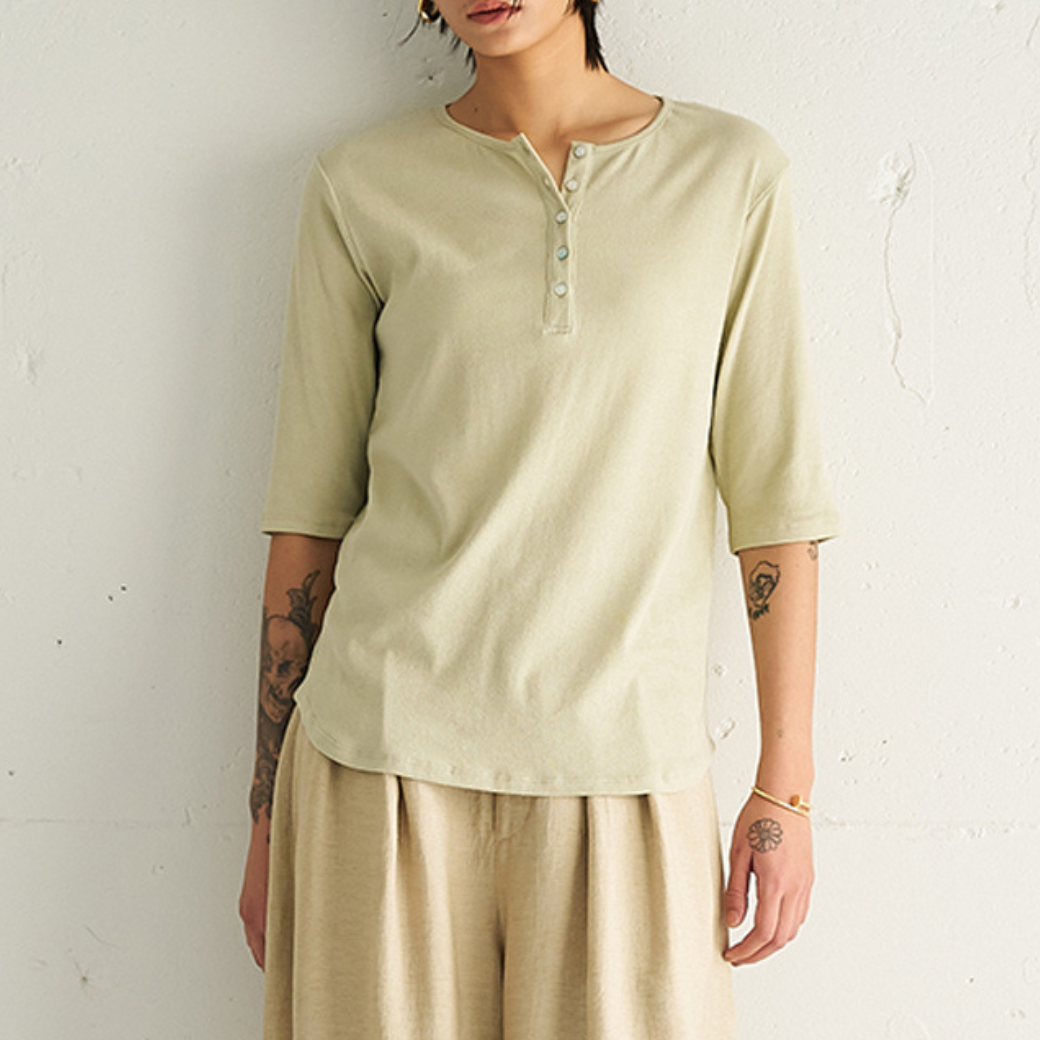 【予約販売】YENN HENRY NECK TEE Y262-82037