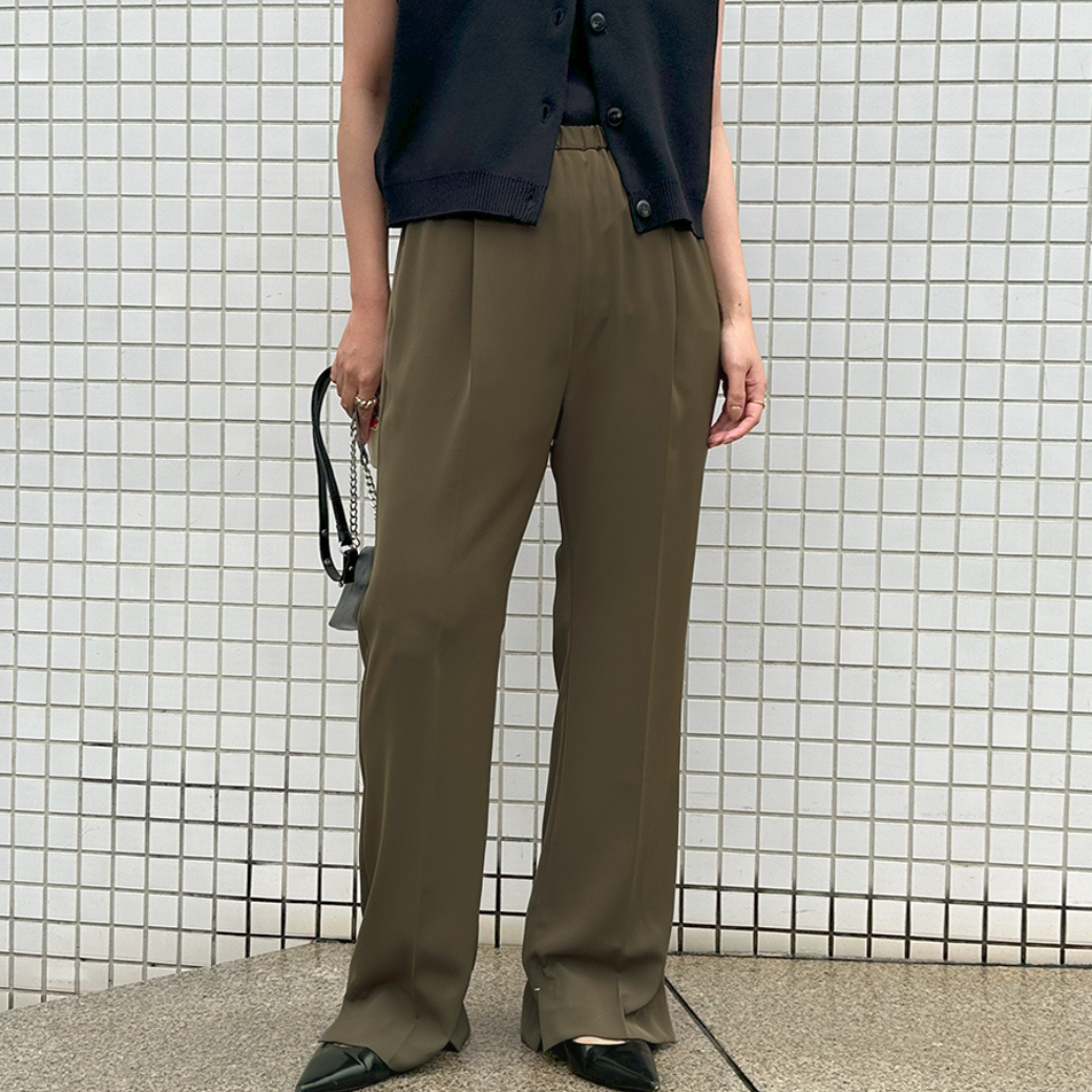 【予約販売】YENN SIDE SLIT SLACKS Y262-31039
