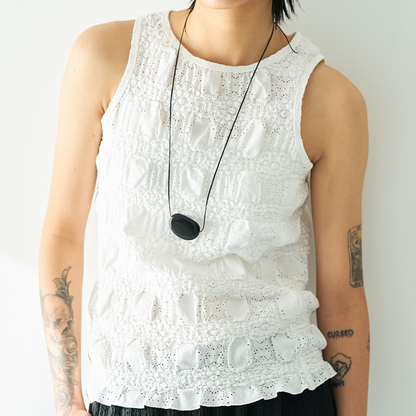 【予約販売】YENN SHRUNK LACE TANKTOP Y262-81053