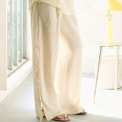 【予約販売】YENN SIDE EYELET PANTS Y262-32056