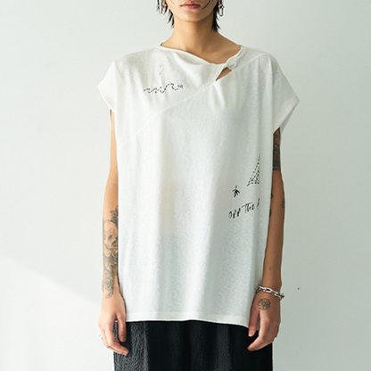 【予約販売】YENN TWIST PRINT TEE Y262-81058