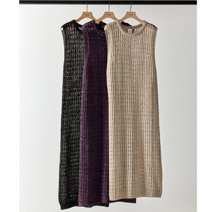 【予約販売】YENN OPENWORK KNIT OP Y262-92063