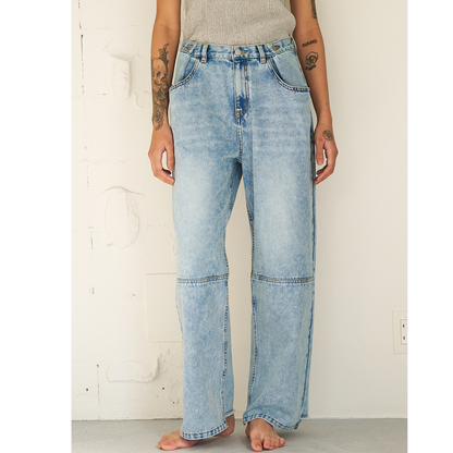 YENN TUCK BELT DENIM PT Y262-31064