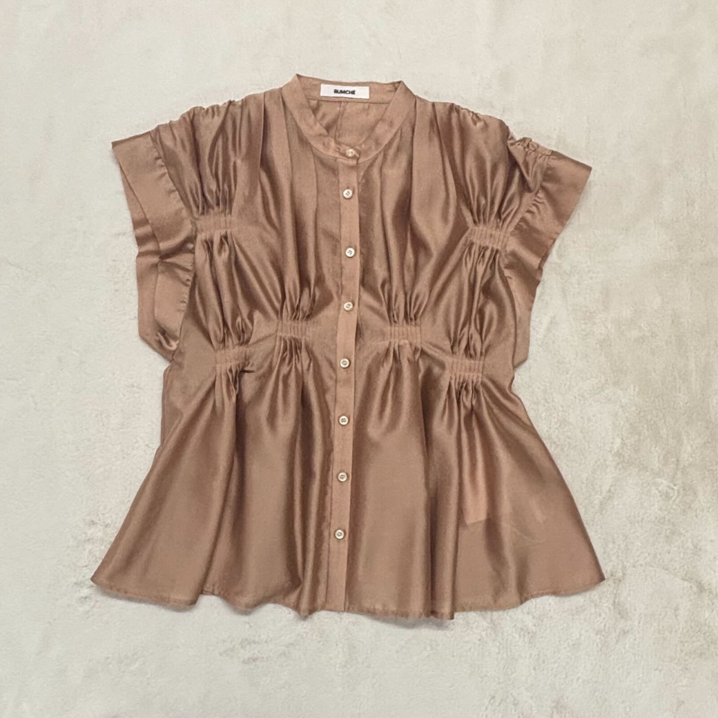 RUMCHE Bundled Tuck Blouse R26S10609