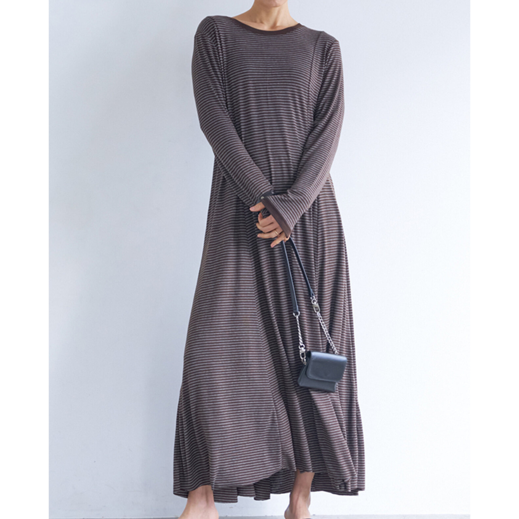 【予約販売】YENN JERSEY FLARE DRESS Y263-52084