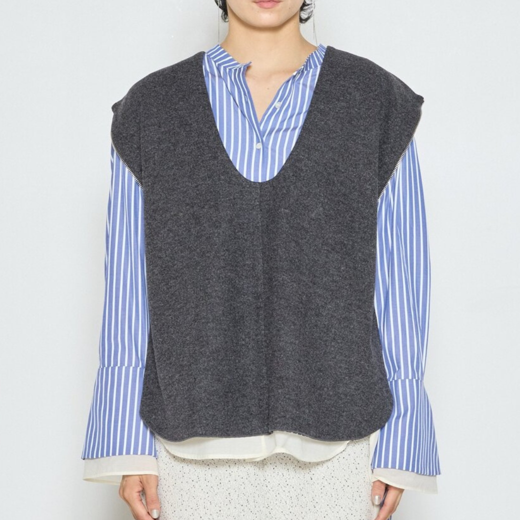 【予約販売】CHIGNON ＷフェイスZIP ベスト 1865-303KK