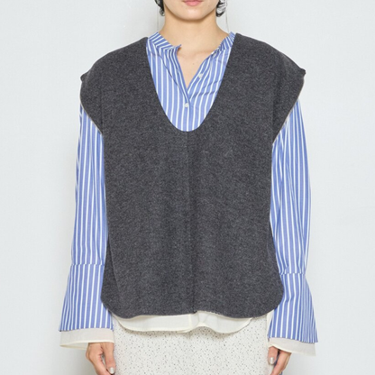 【予約販売】CHIGNON ＷフェイスZIP ベスト 1865-303KK