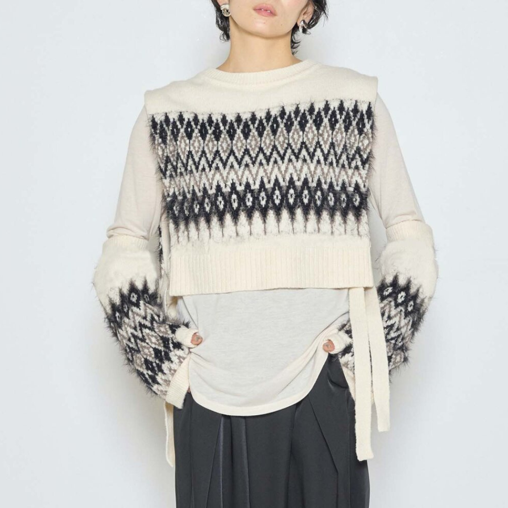 【予約販売】CHIGNON シャギーJQレイヤードベスト 9265-417JR