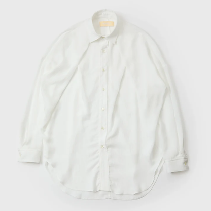 meagratia Cross tuck sheer shirt