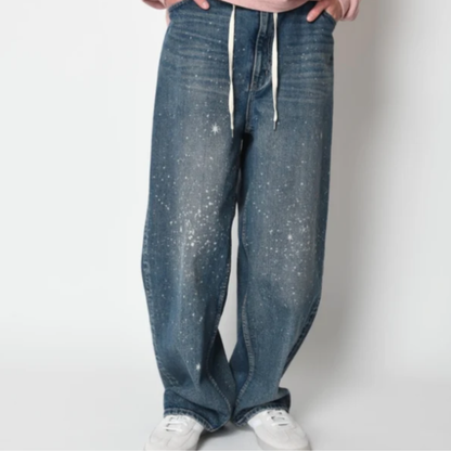 Space denim barrel leg jeans PT04
