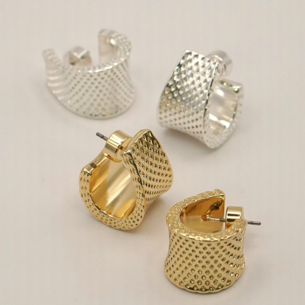 【予約販売】CHIGNON ドットワイドフープピアス 0066-776SH