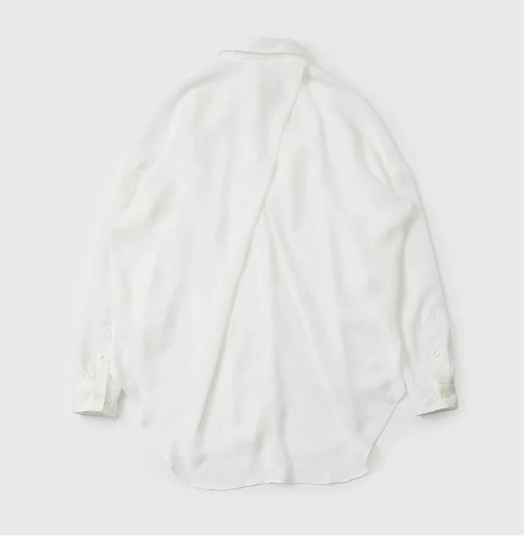 meagratia Cross tuck sheer shirt
