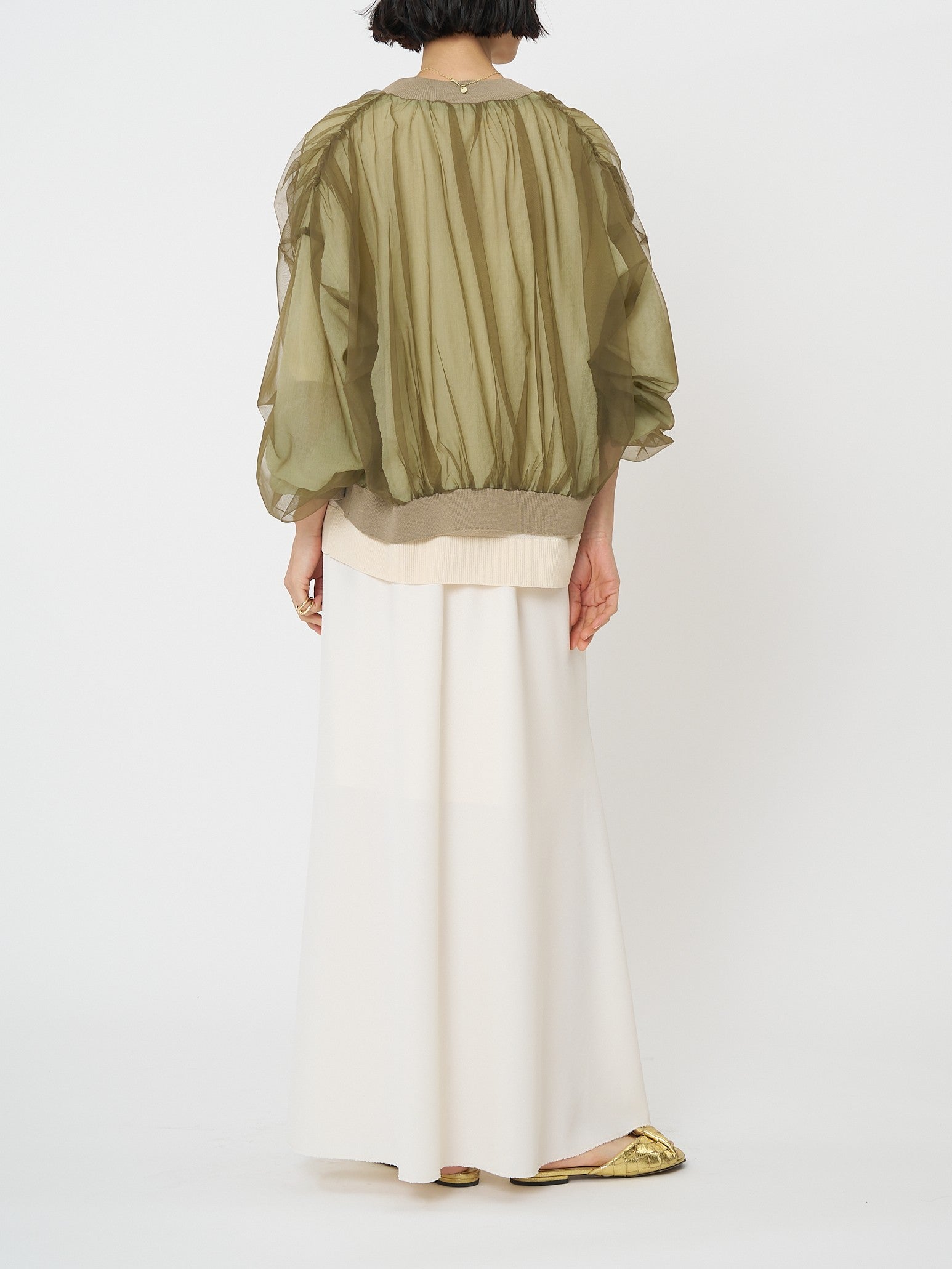 【予約販売】CHIGNON サマーメッシュ麻混バイアスSK 2561-028BZ